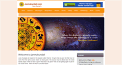 Desktop Screenshot of janmakundali.com